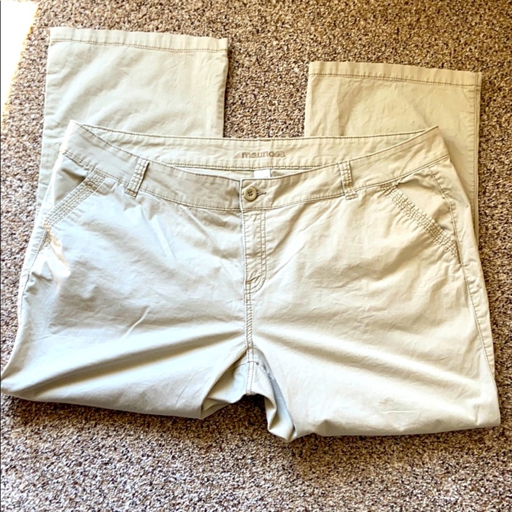 2 pair Maurices khaki pants 26S